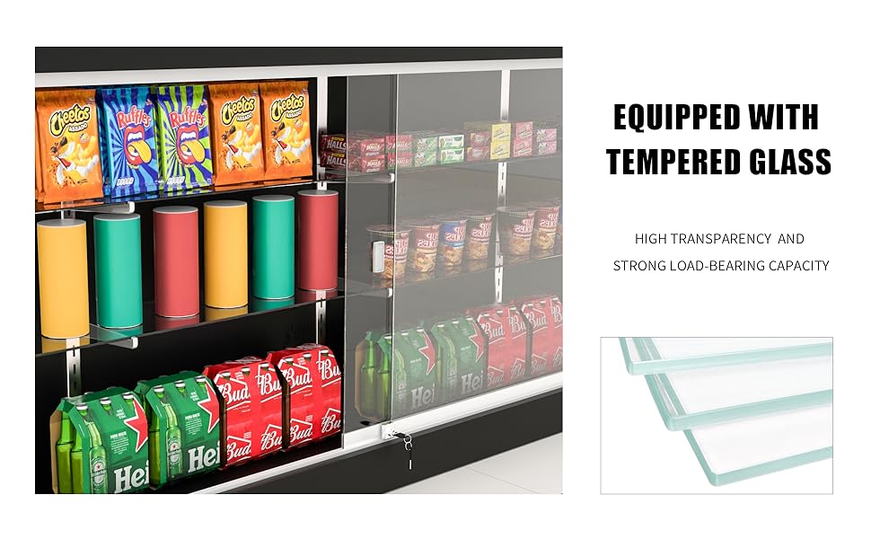 Sales Counter _Glass Shelves and Door Sales Counter _Glass Shelves and Door