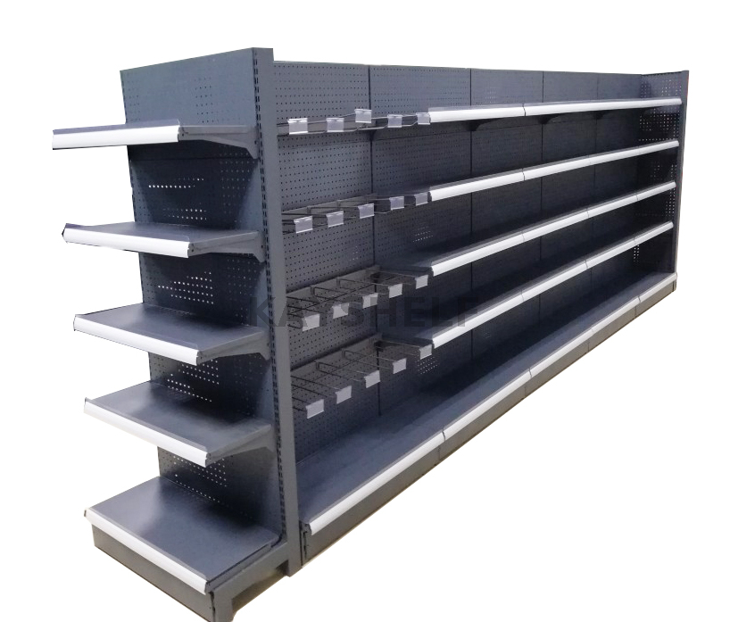 Movable Round Supermarket Rack For Shopping
