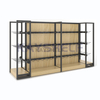 Retail Display Double Side Wood And Steel Shelving