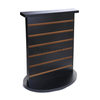 Double Sided Wooden Slatwall Countertop Spinner Rack For Jewelry Display