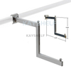 Apparel Rack Display Chrome Steel Stepped Arm for Oval Bar Heavy Duty for Retail & Shop Fittings