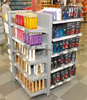 Supermarket 4-Sided Gondola Shelving, Four-Way Displayer