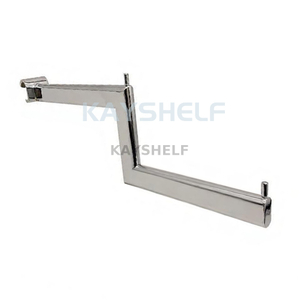 Apparel Rack Display Chrome Steel Stepped Arm for Oval Bar Heavy Duty for Retail & Shop Fittings