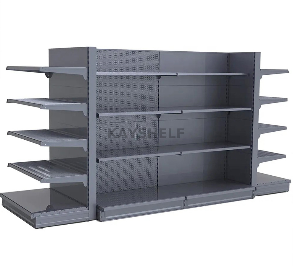 Heavy Duty European Shop Shelving System | Tegometal Compatible Island Gondola Rack for Supermarket & Grocery Store